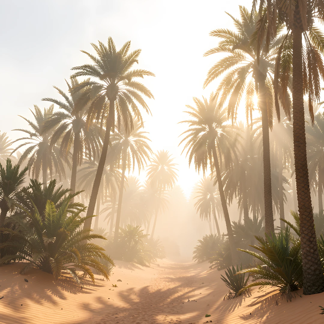 Golden Oasis Scene