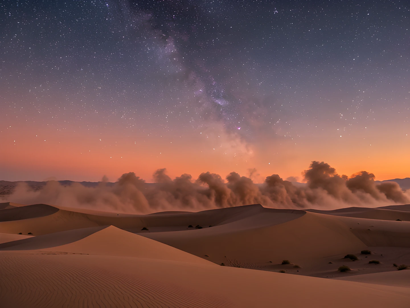 Desert Storm Sunset