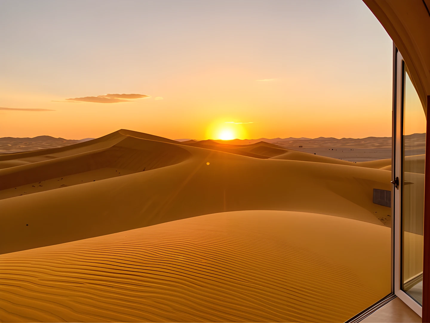 Golden Desert Oasis