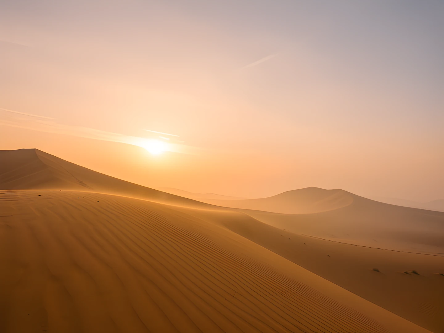 Golden Desert Sunset