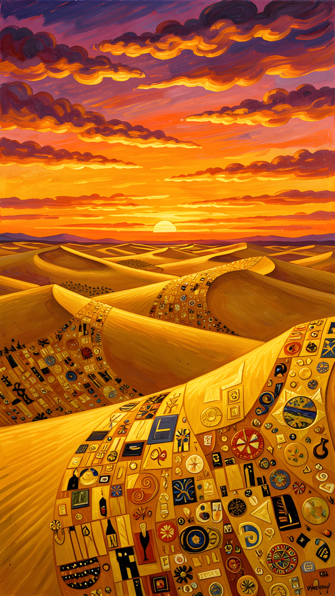 Golden Desert Sunset