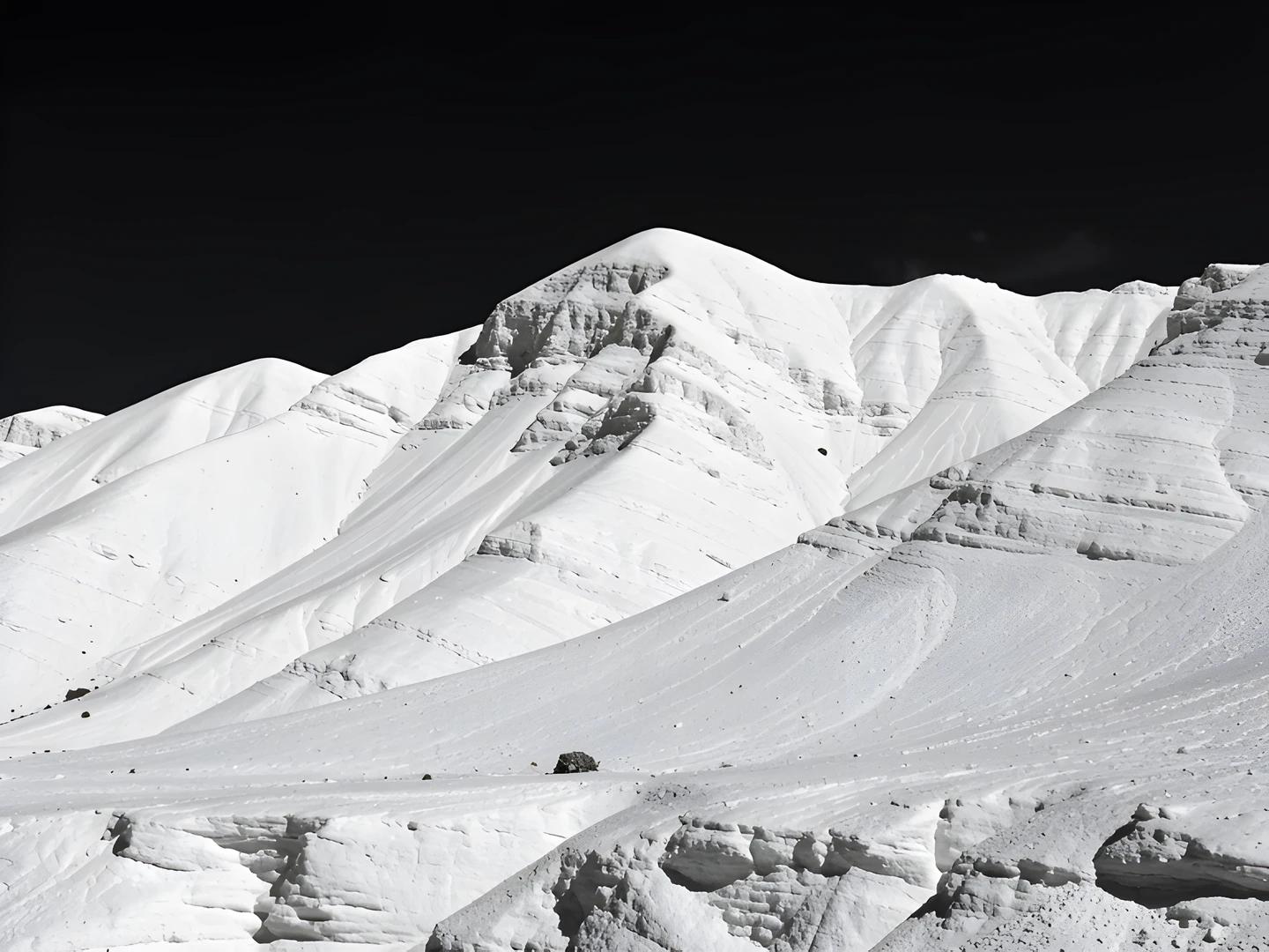Frozen Alpine Landscape