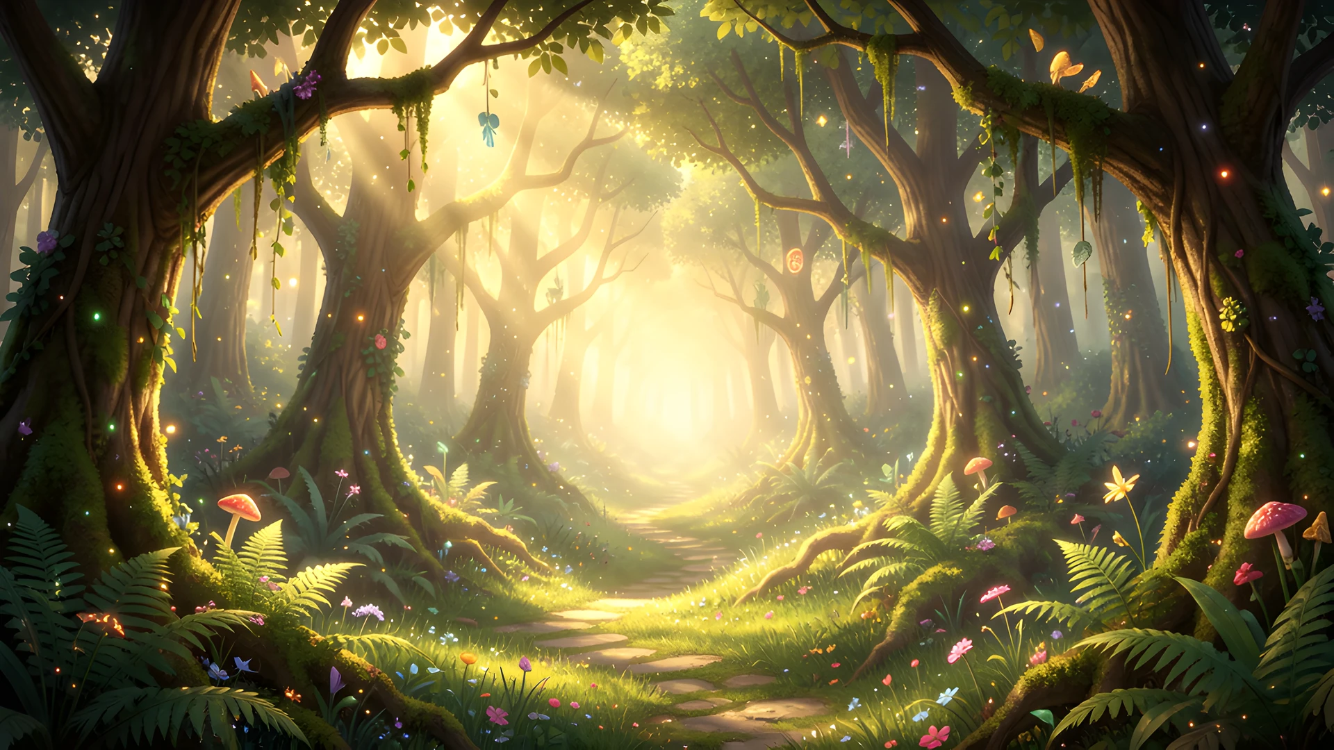 Moonlit Enchanted Glade