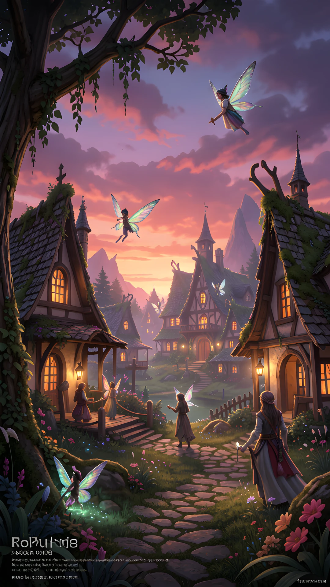 Fairy Village Sunset