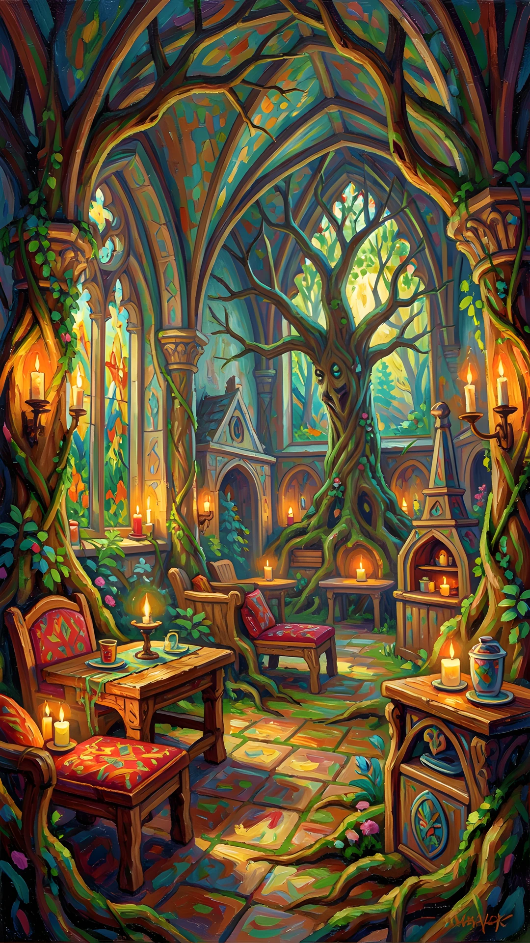 Elven Forest Scene