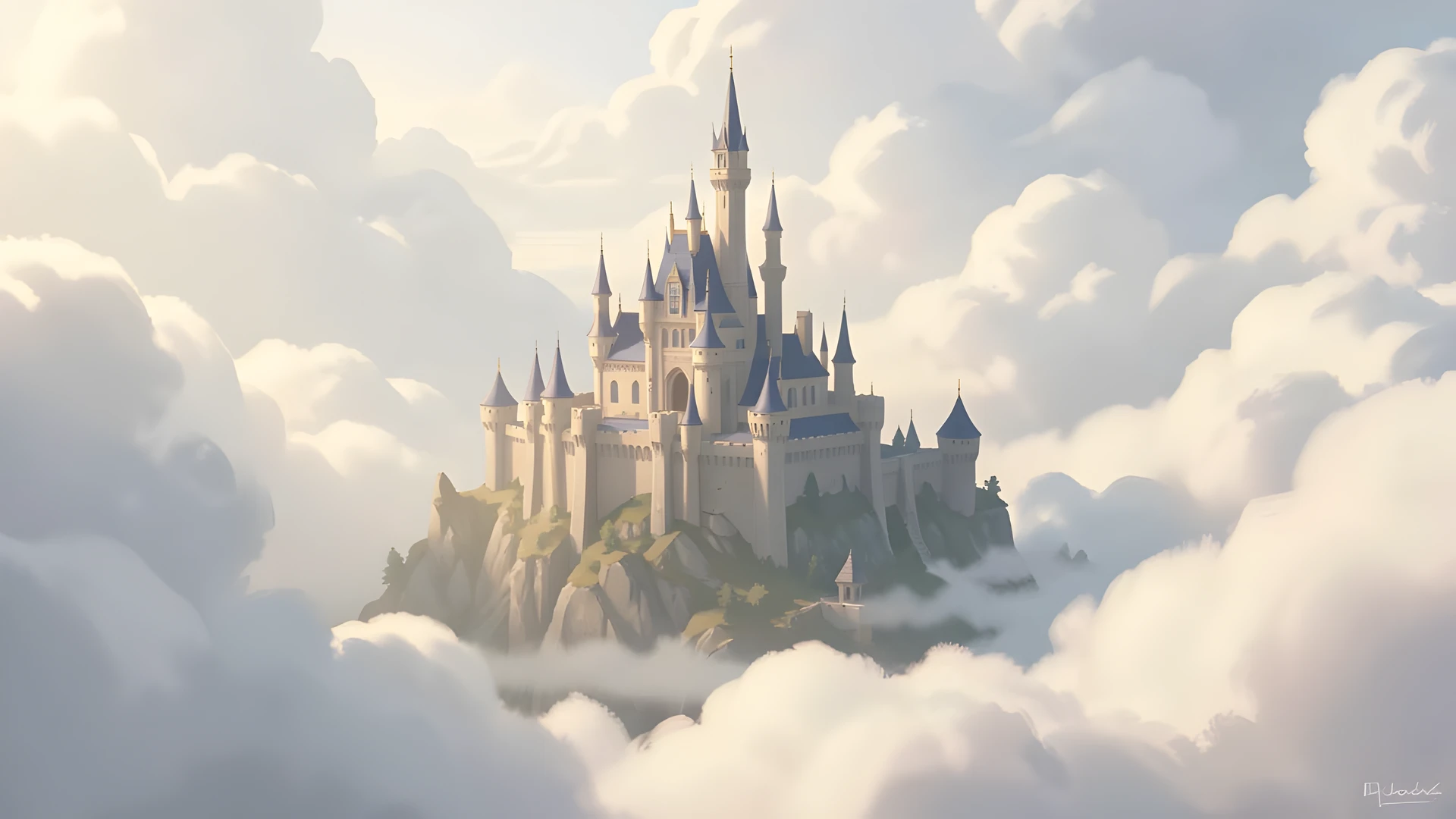 Dreamy Castle Skies