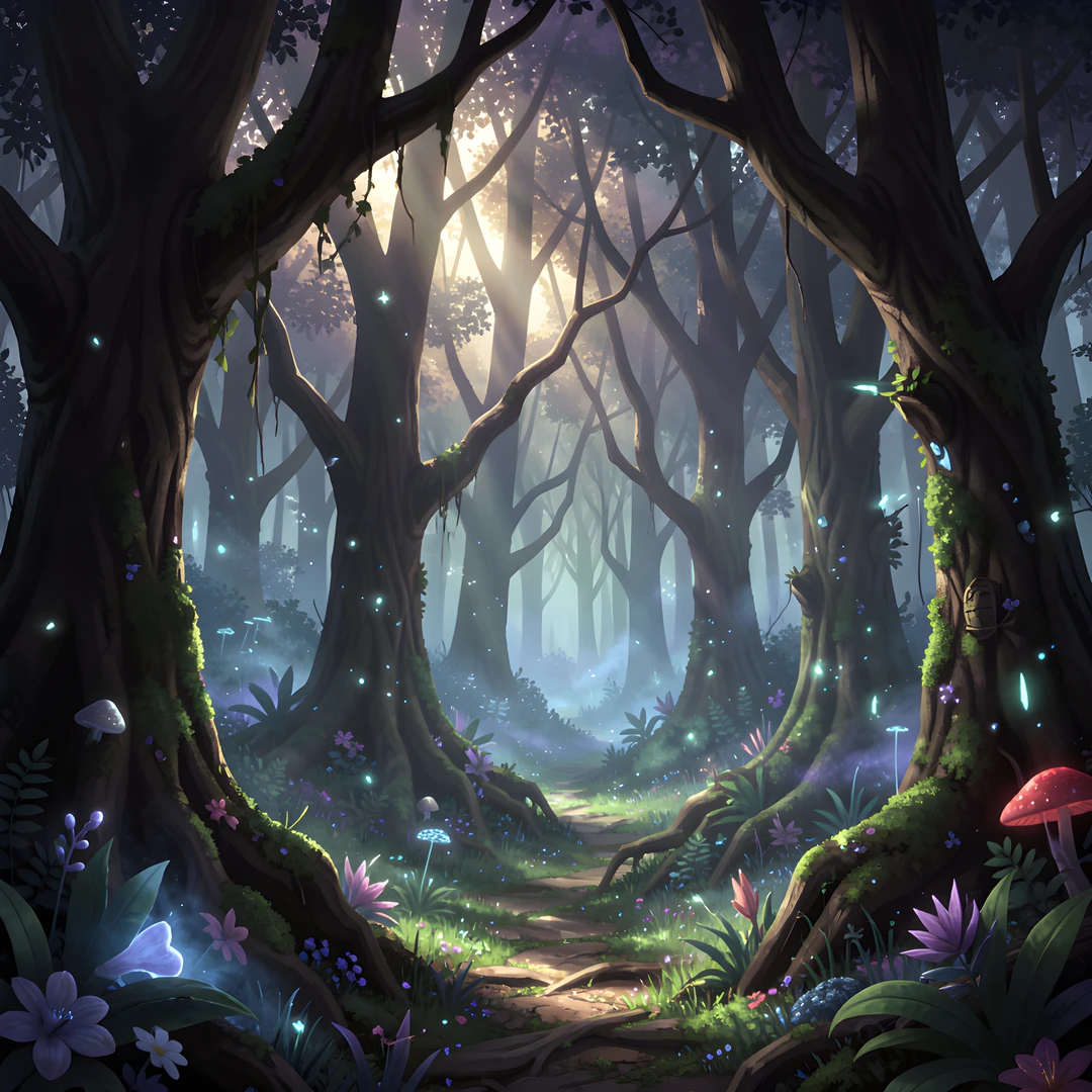 Moonlit Enchanted Glade