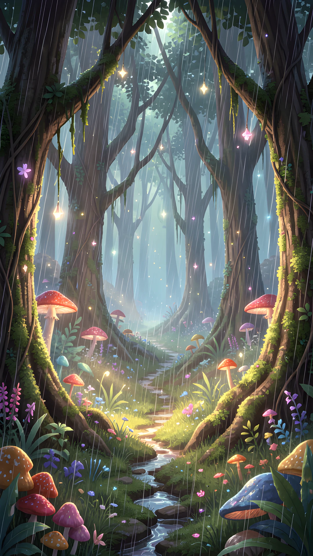 Mystic Moonlit Glade