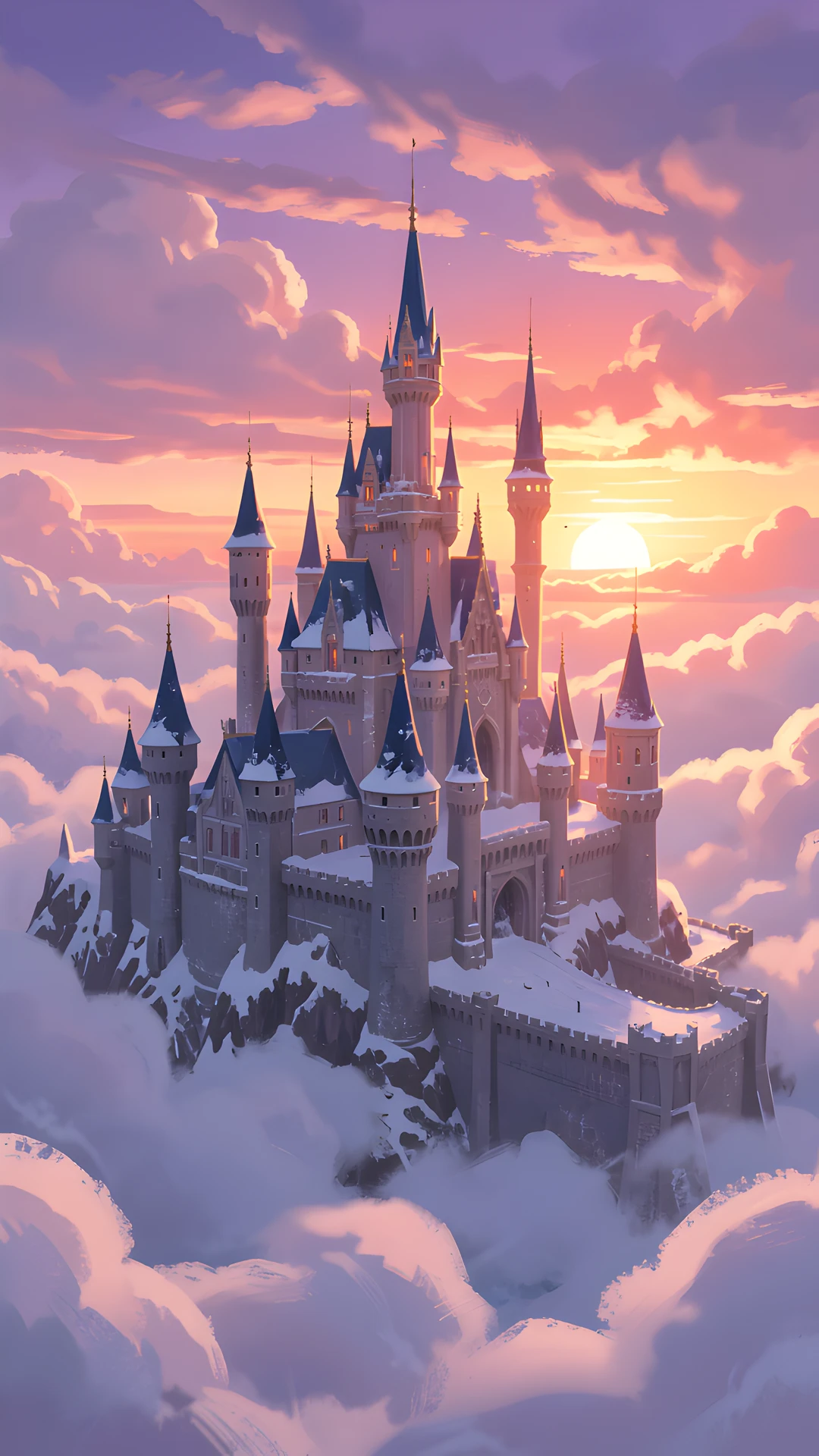 Snowy Winter Castle
