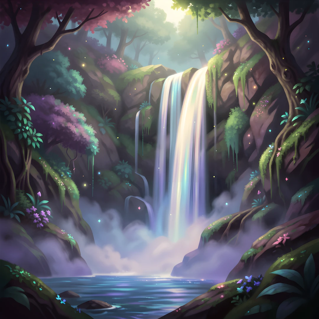 Mystic Waterfall Glow