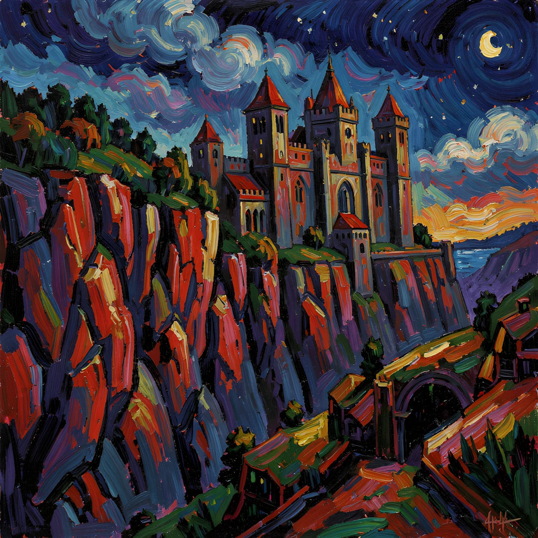 Impressionist Night Scene