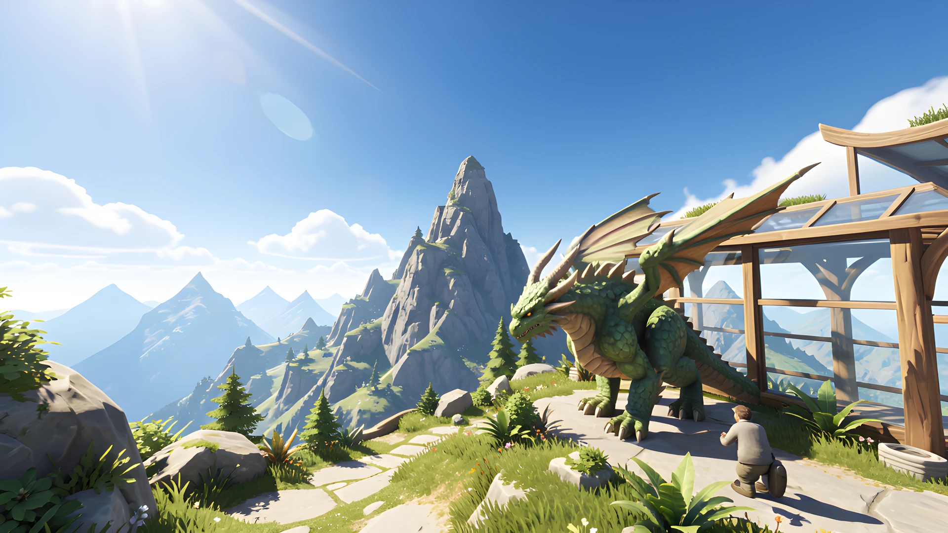 Dragon Mountain Scene