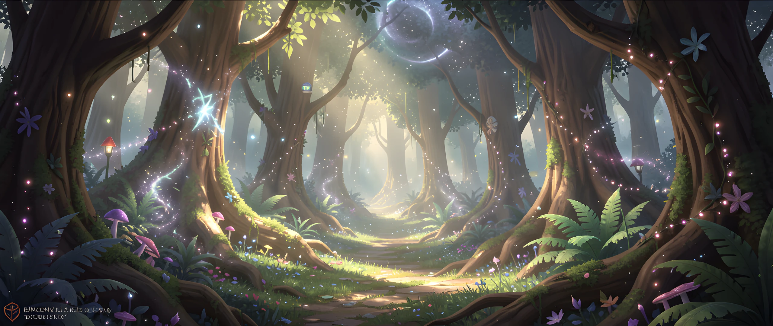 Moonlit Enchanted Glade