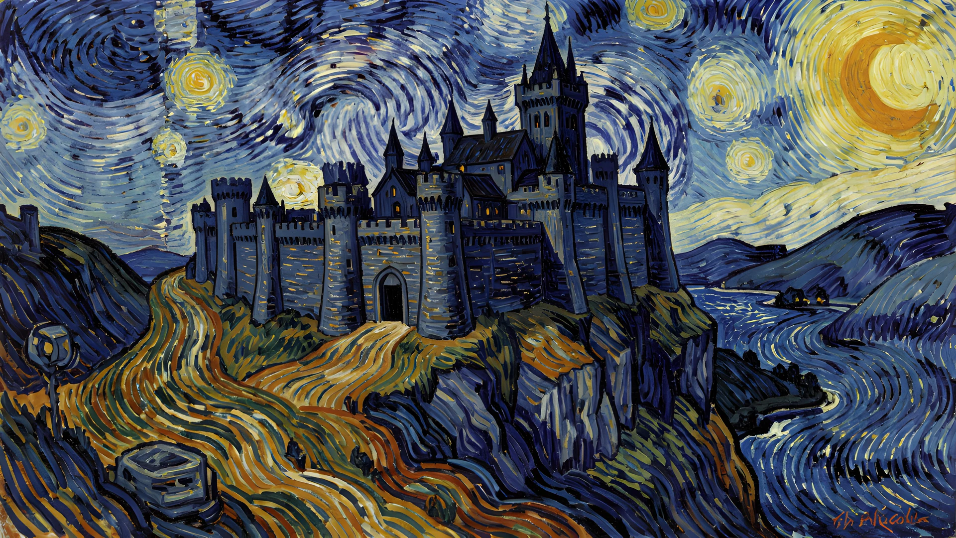Starry Night Castle