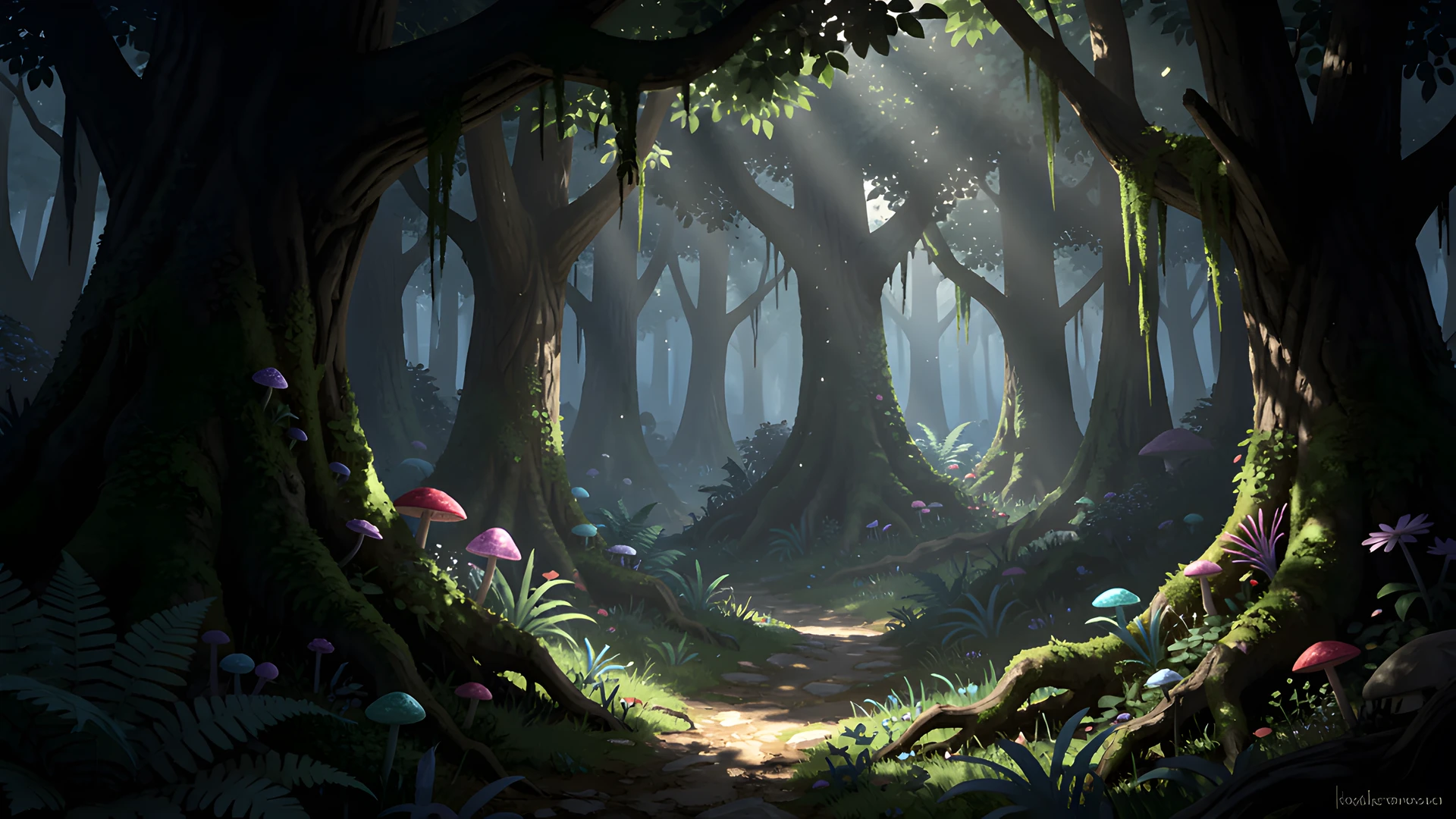 Moonlit Mystic Glade
