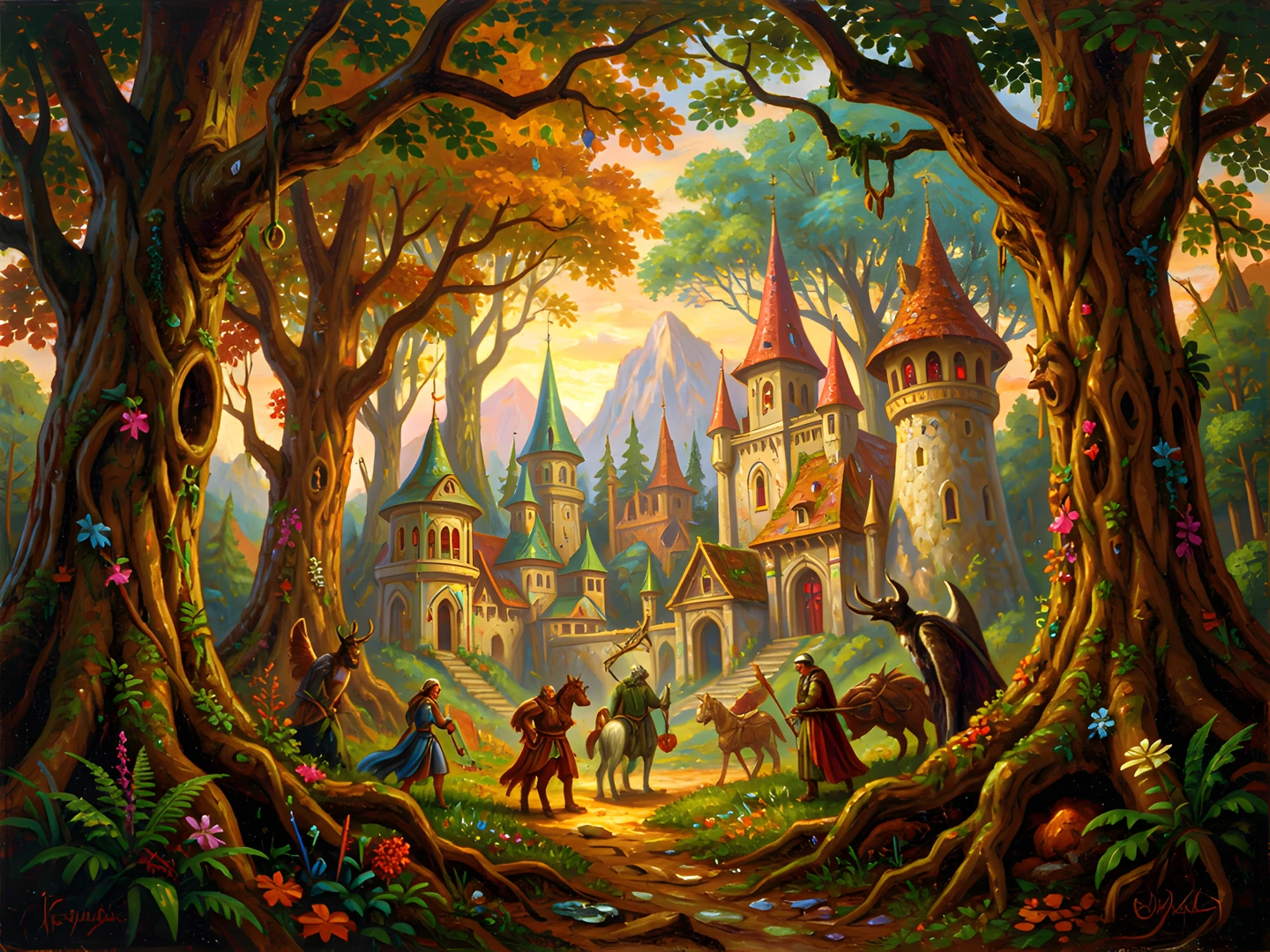 Elven Forest Scene