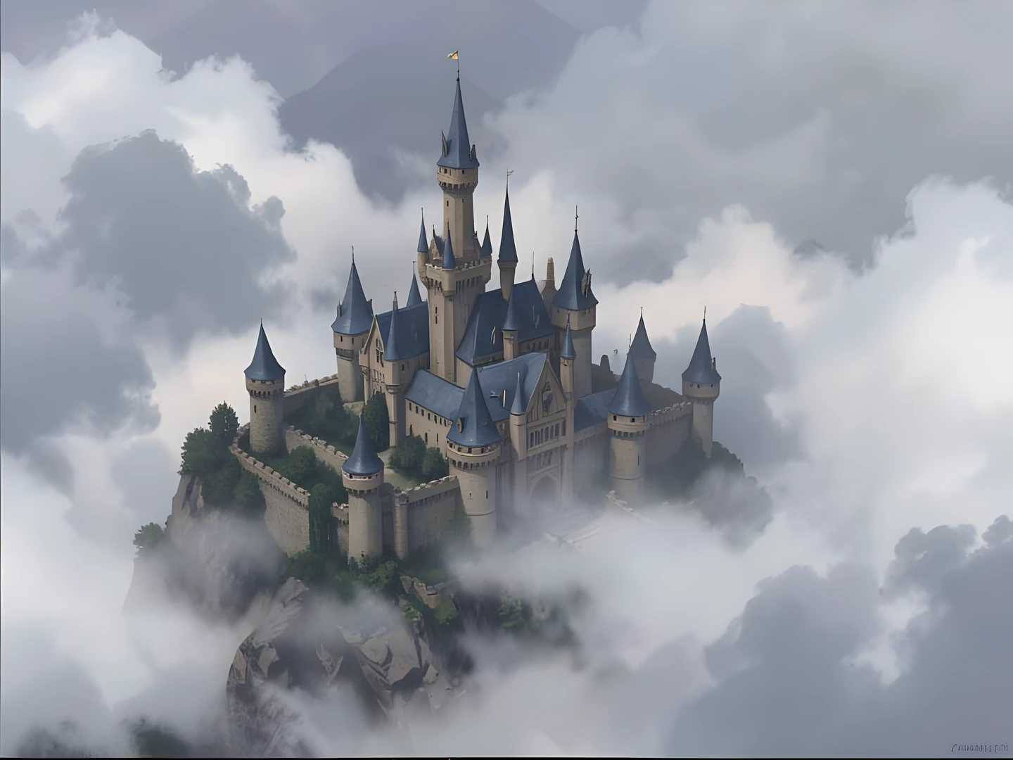 Misty Fantasy Castle