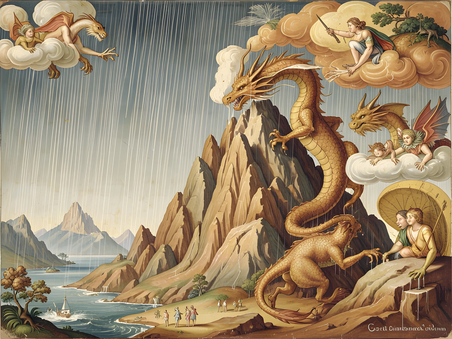 Mythical Dragon Landscape