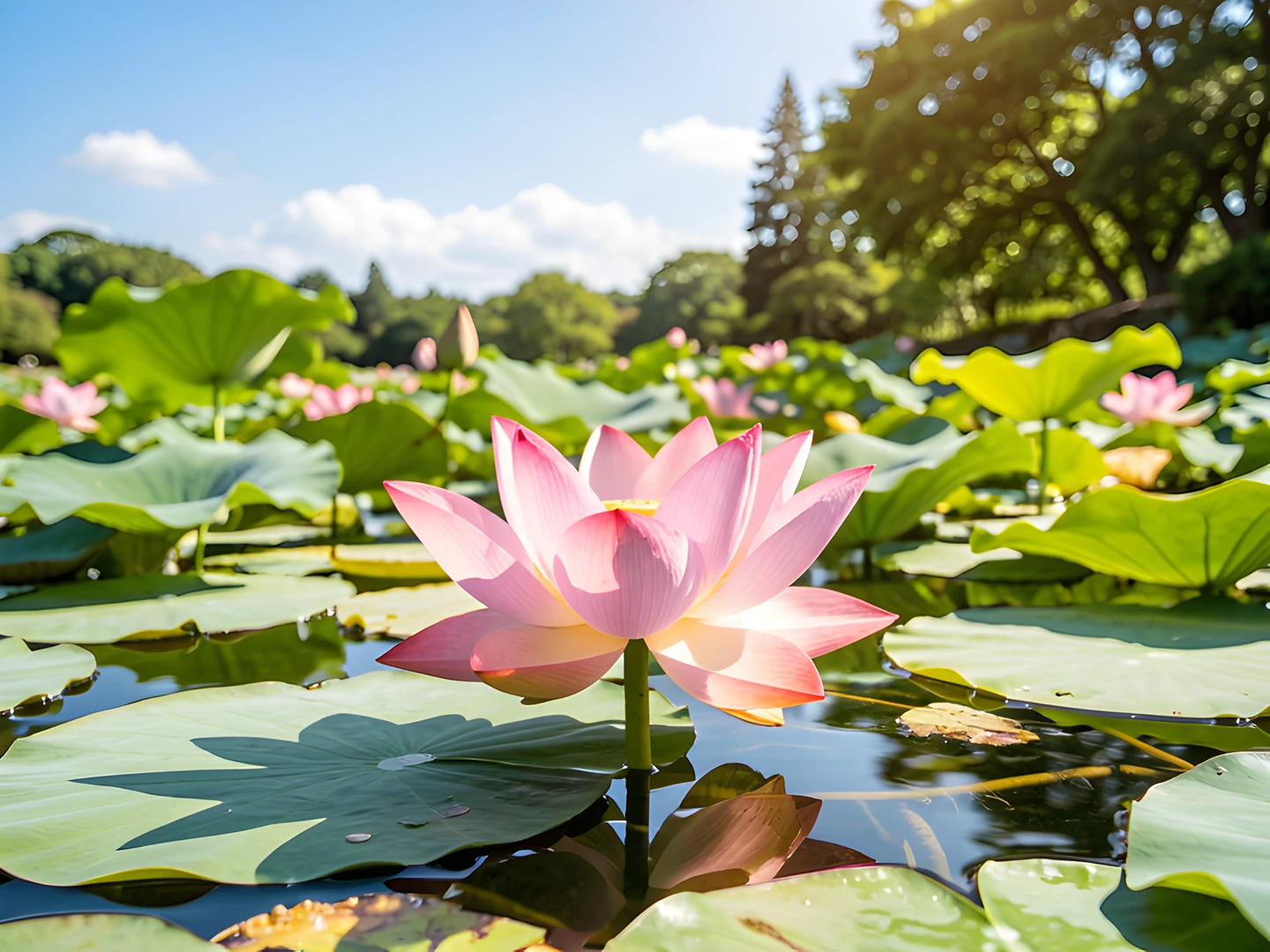 Lotus Pond Scene