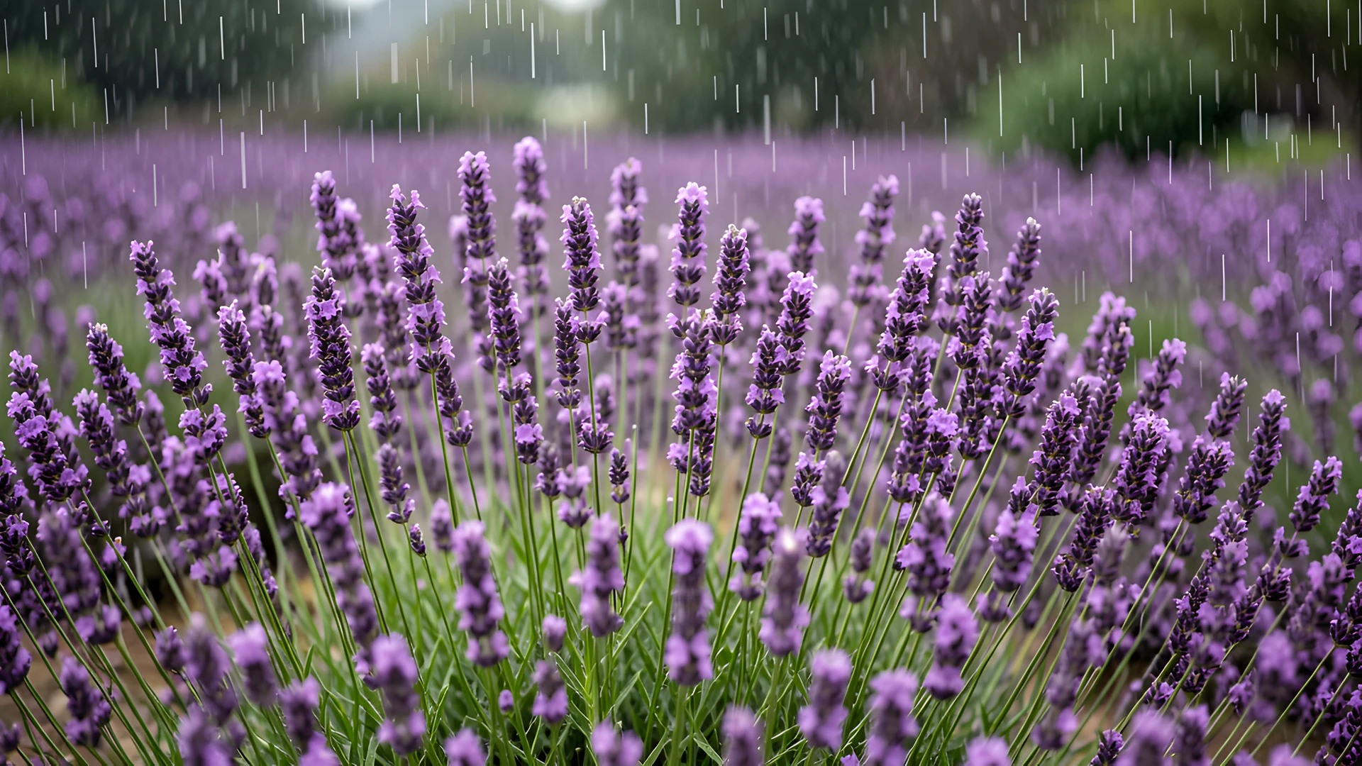 Lavender Rain Shower