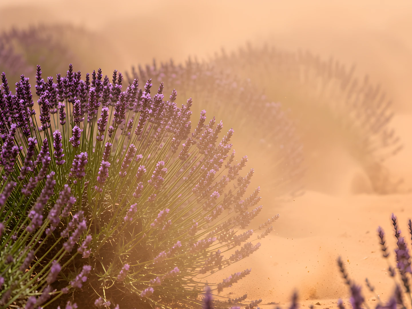 Lavender Storm Sunset