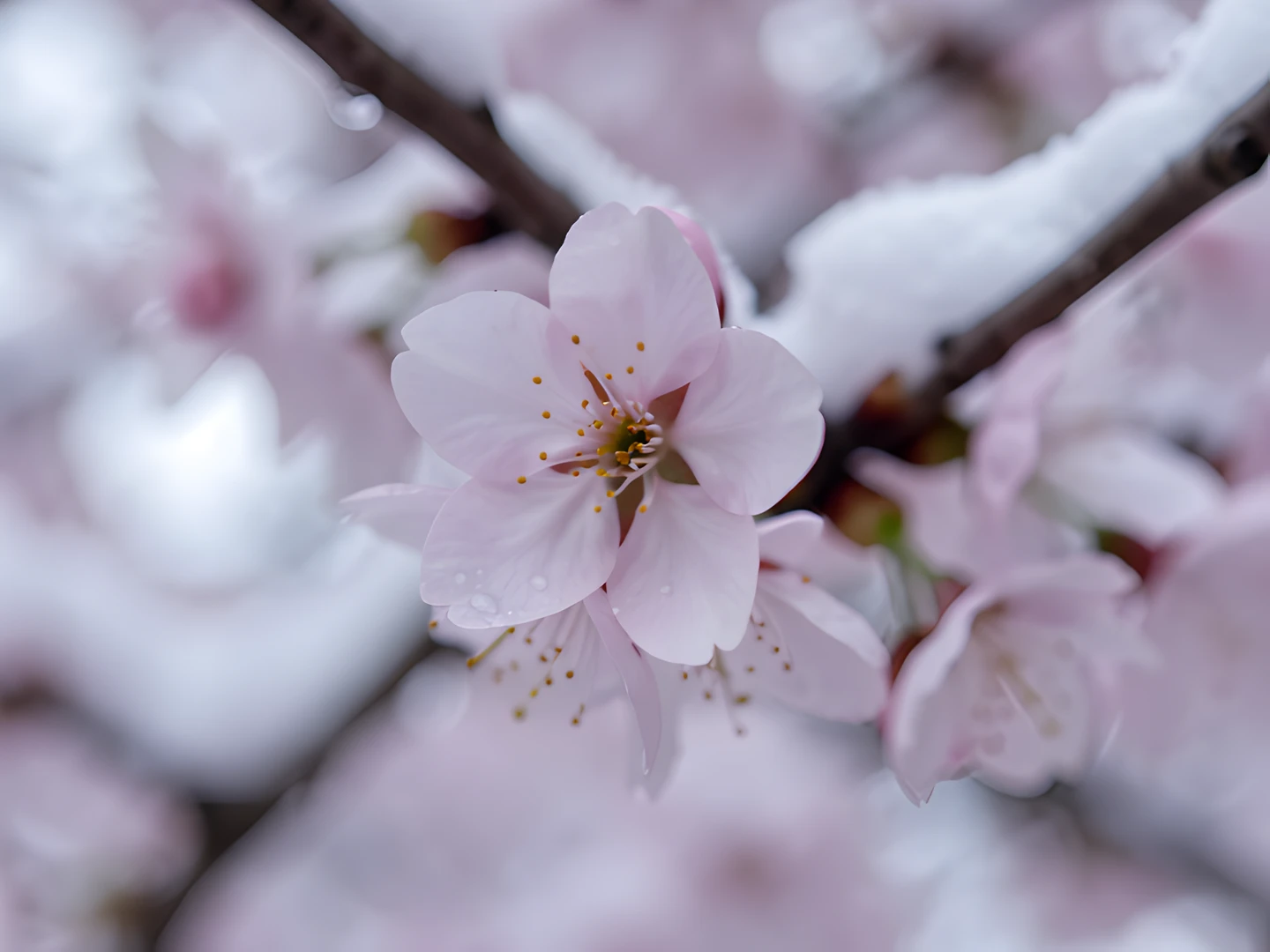 Cherry Blossom Snow