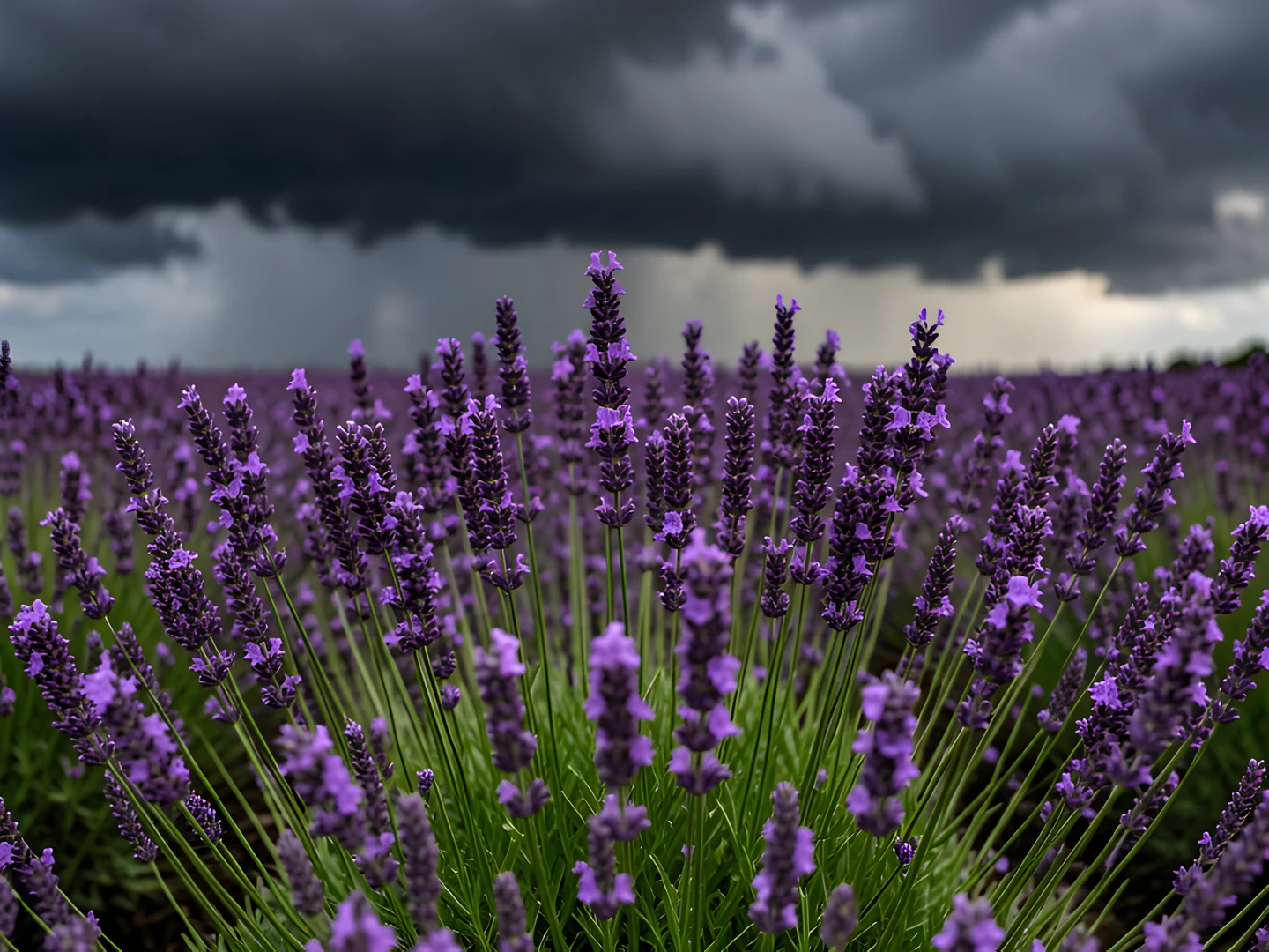 Lavender Stormy Night
