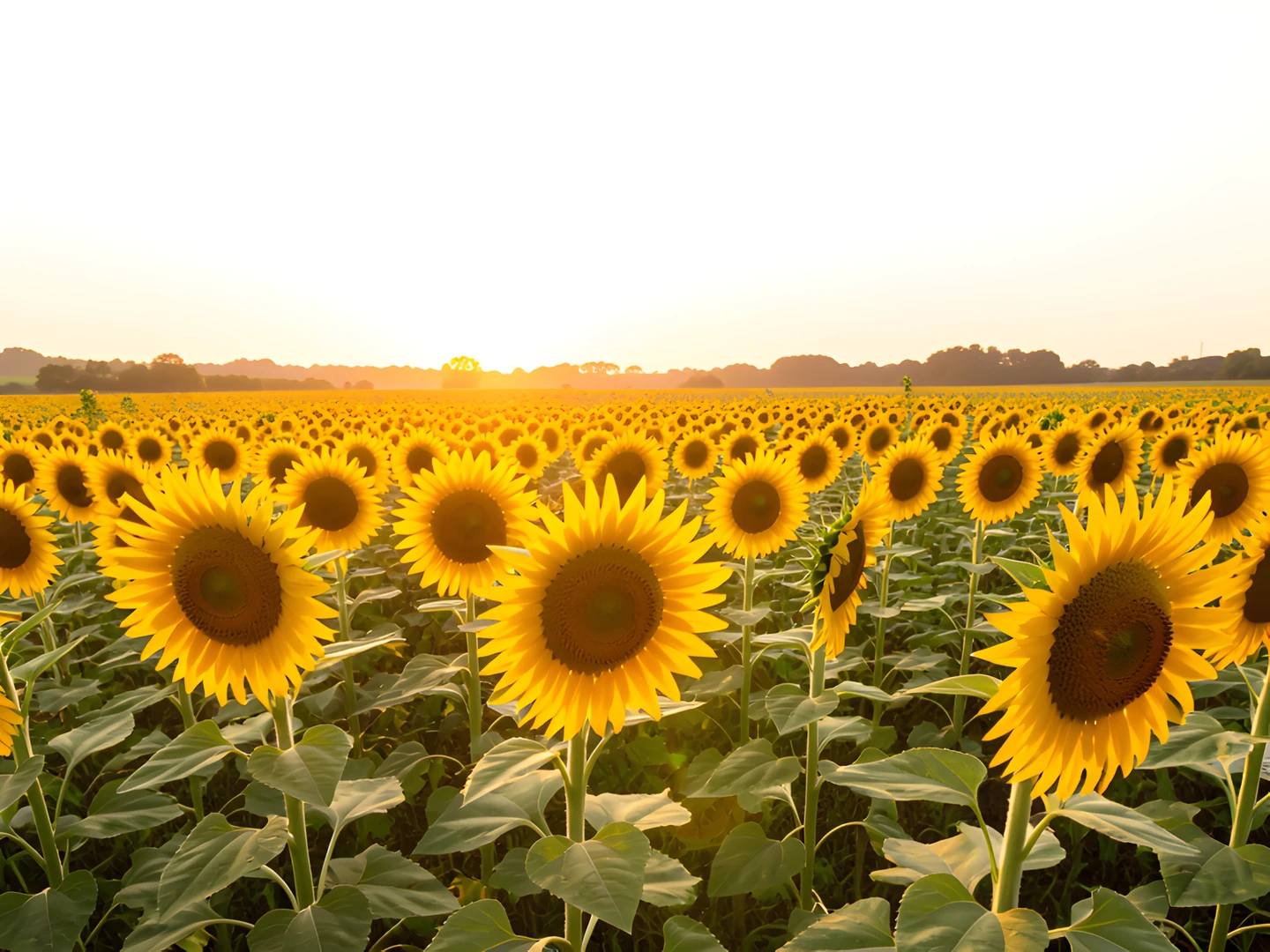 Sunflower Field Glow