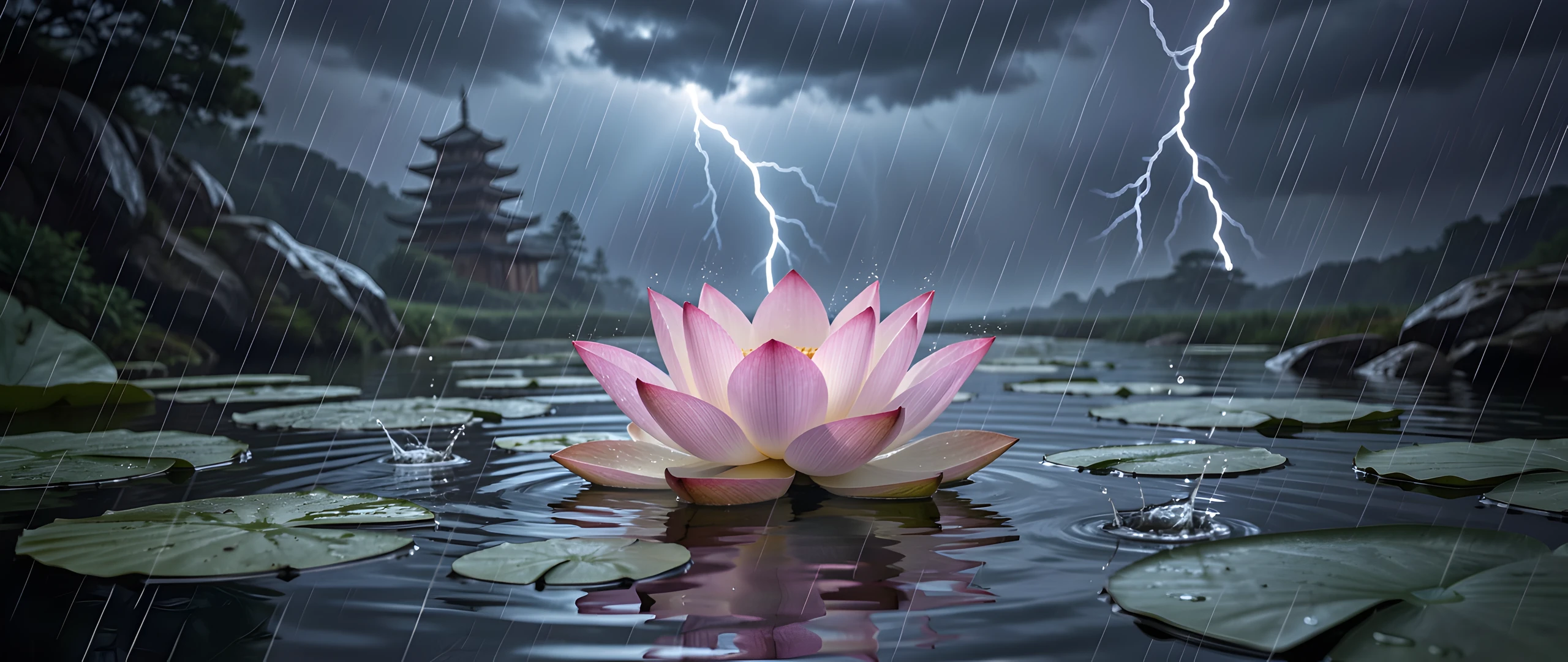 Lotus Underwater Scene