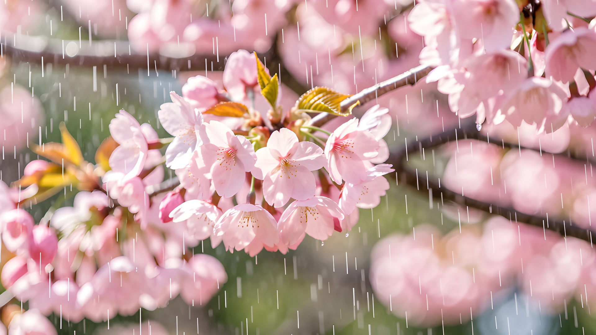 Rainy Cherry Blossom