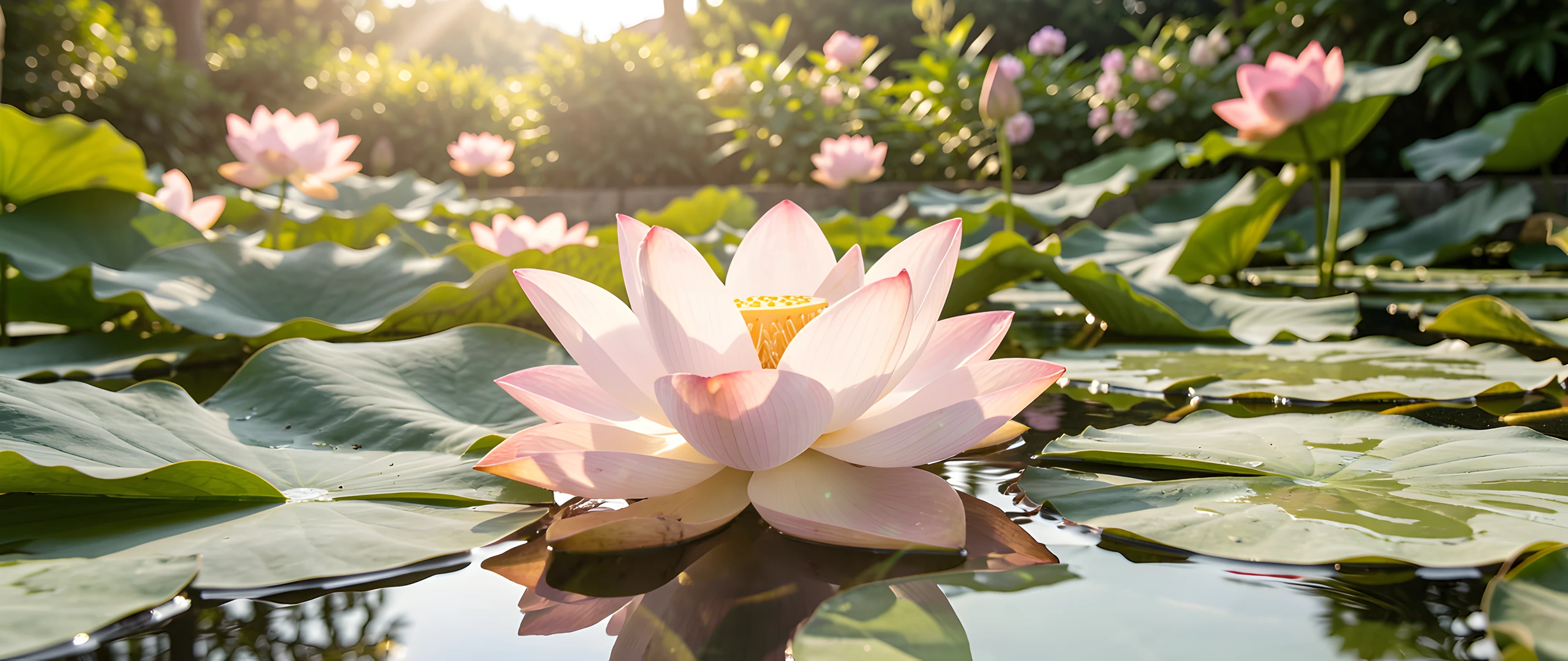 Lotus Water Scene