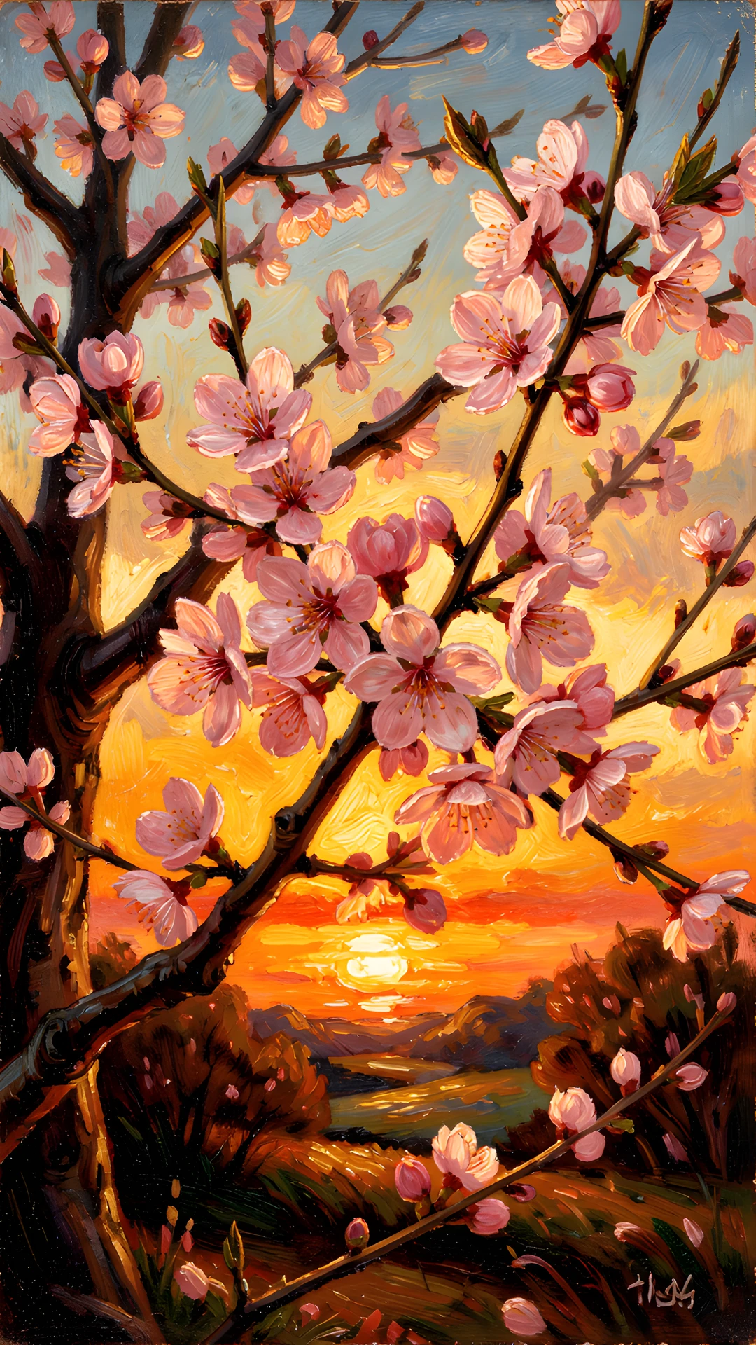 Painted Cherry Blossom