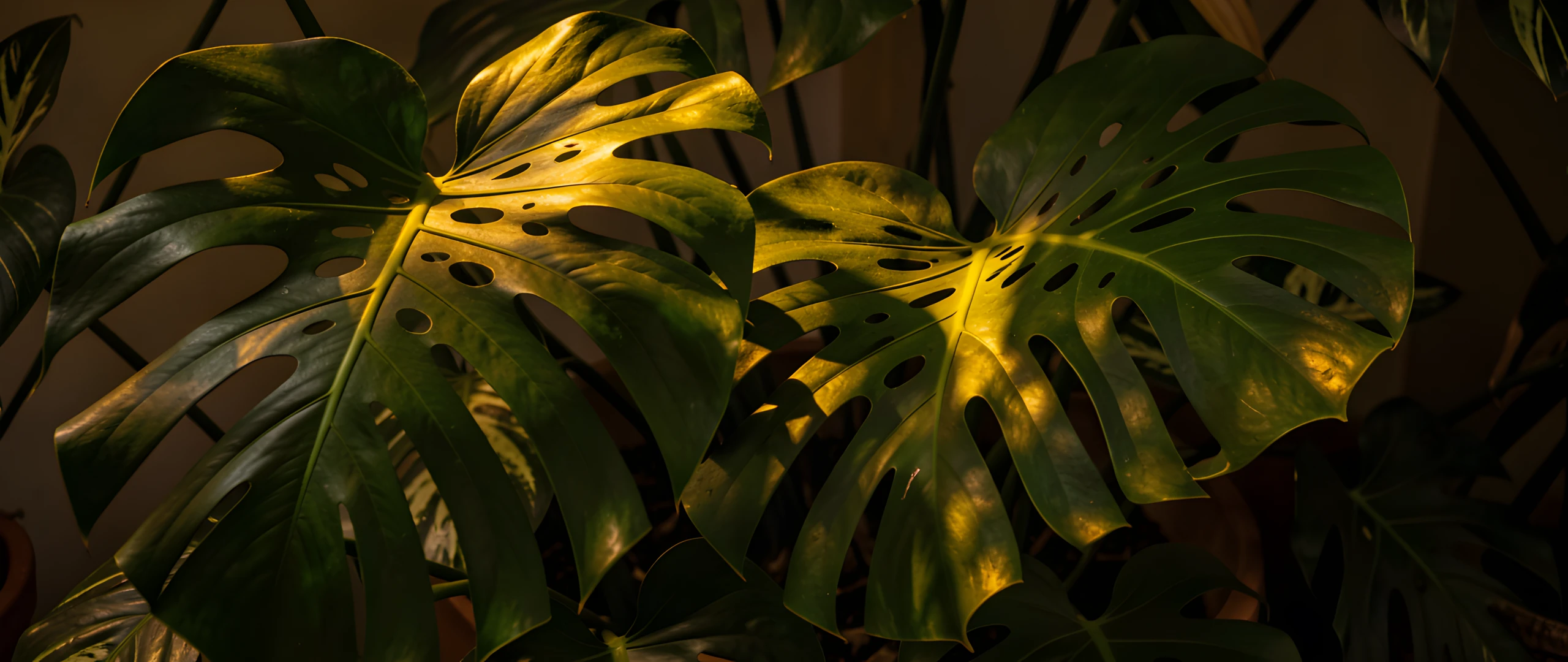 Tropical Leaf Shadows