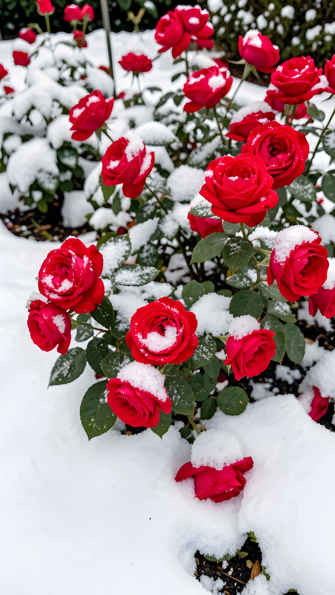Frozen Rose Garden