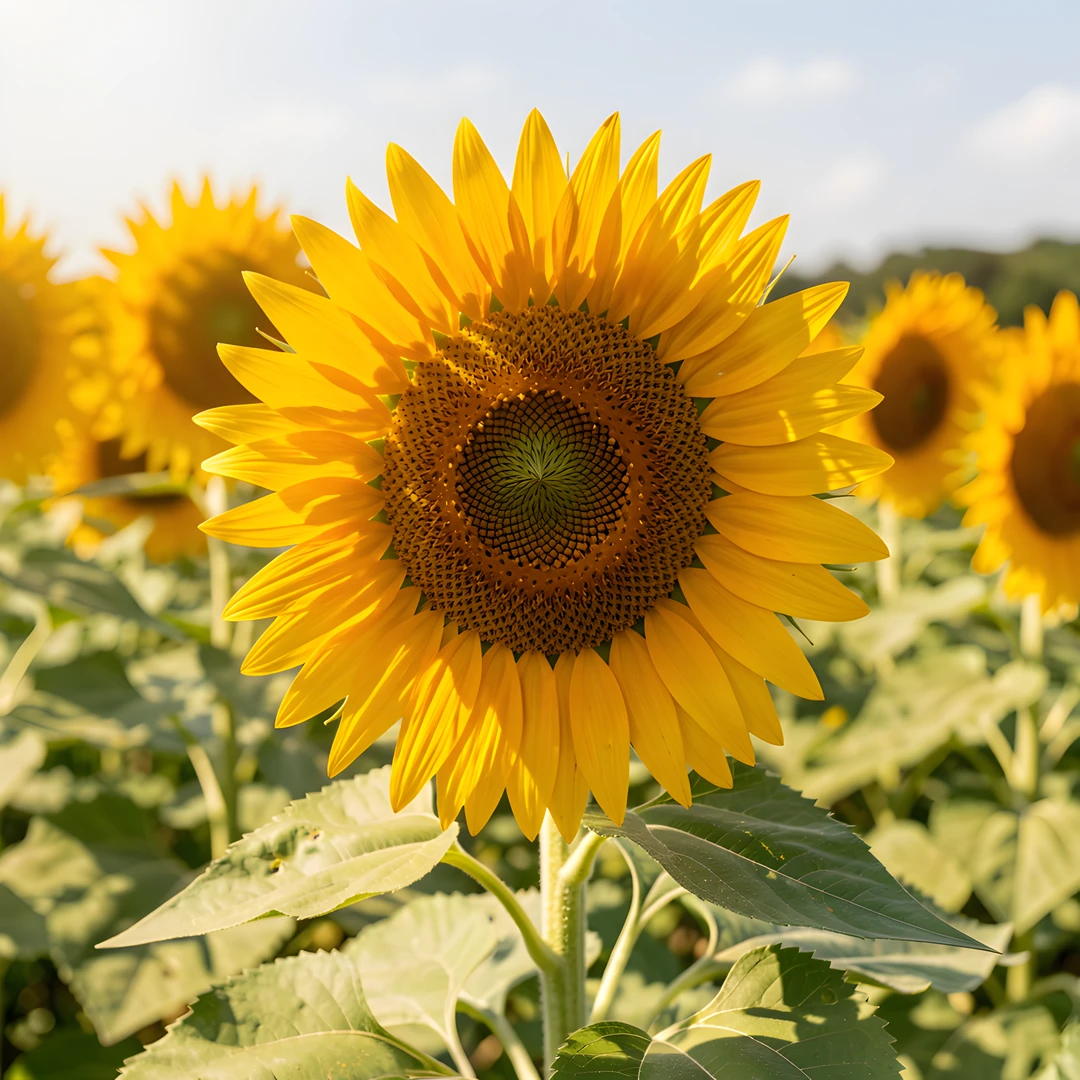 Sunflower Field Scene
