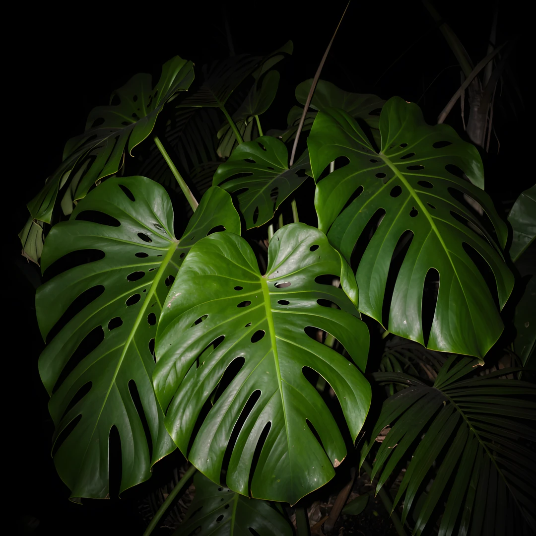 Tropical Leaf Night