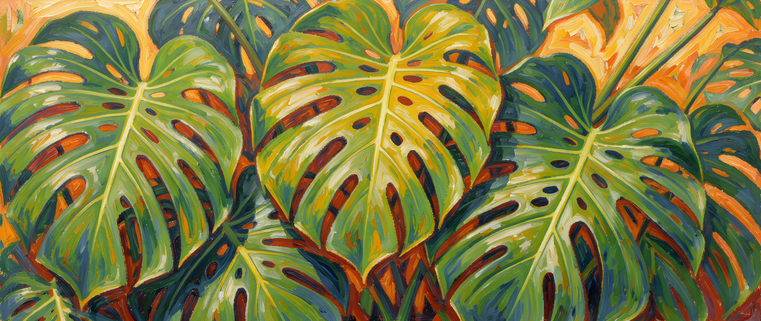 Tropical Leaf Art