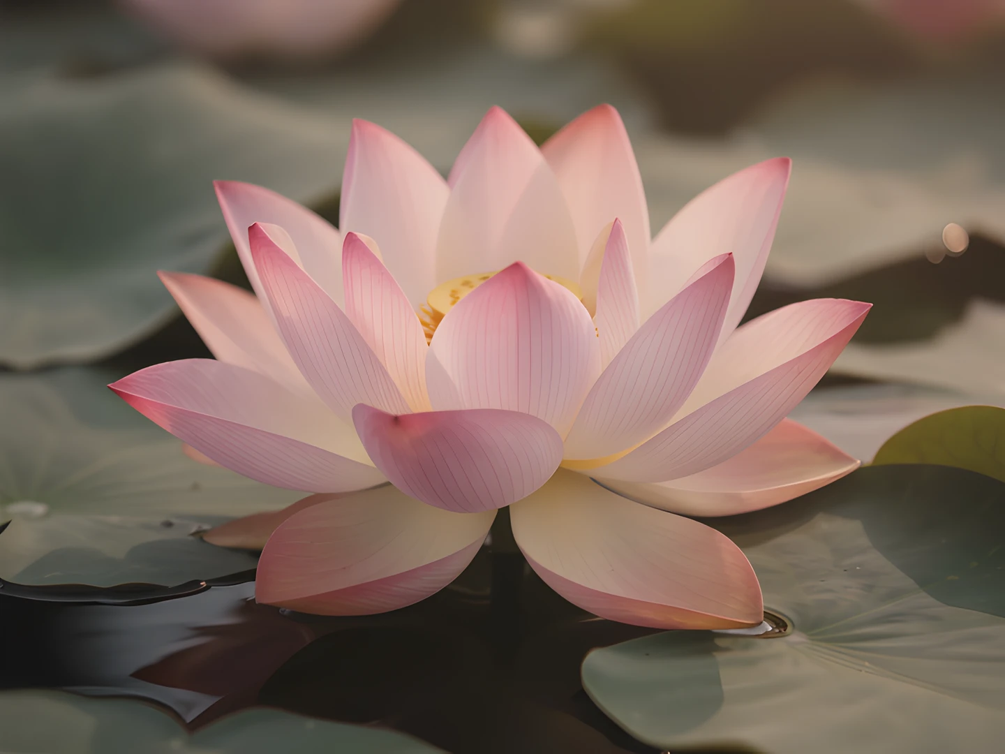 Lotus Water Scene