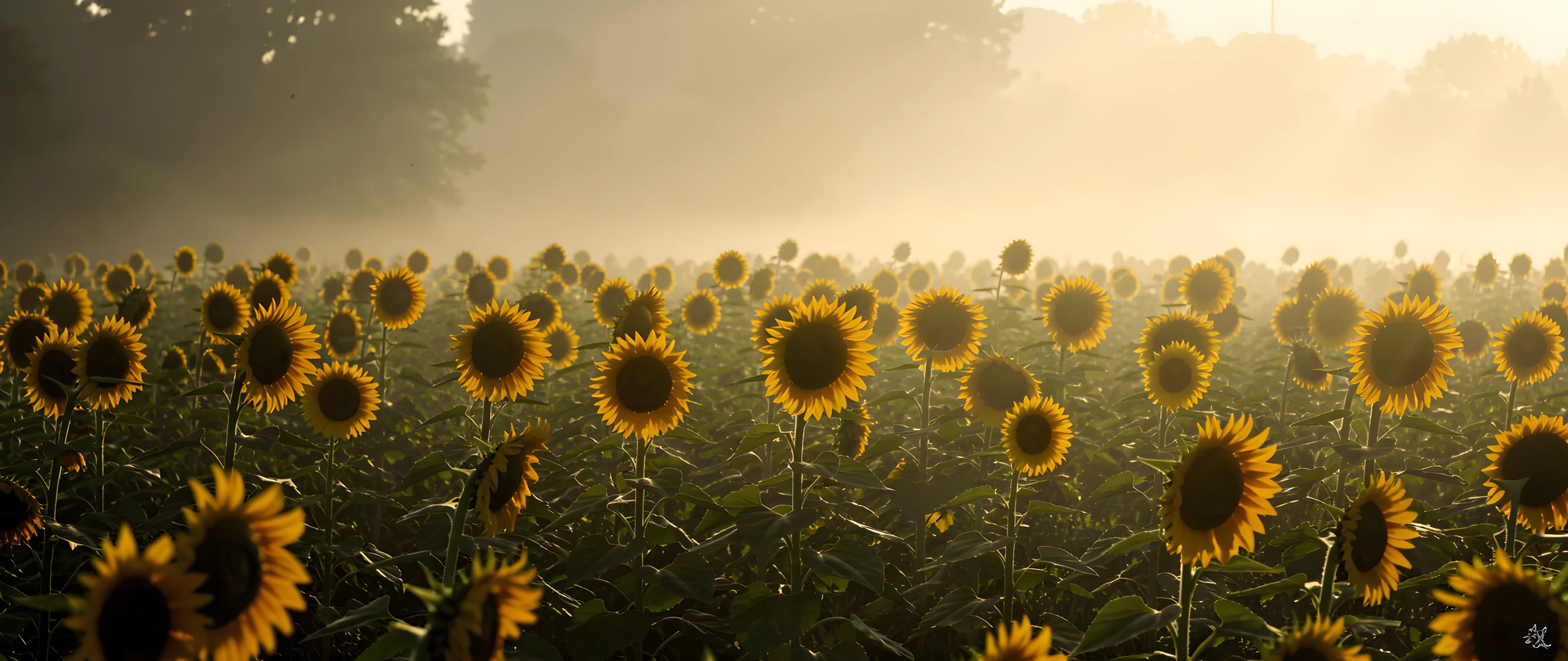 Golden Sunflower Field