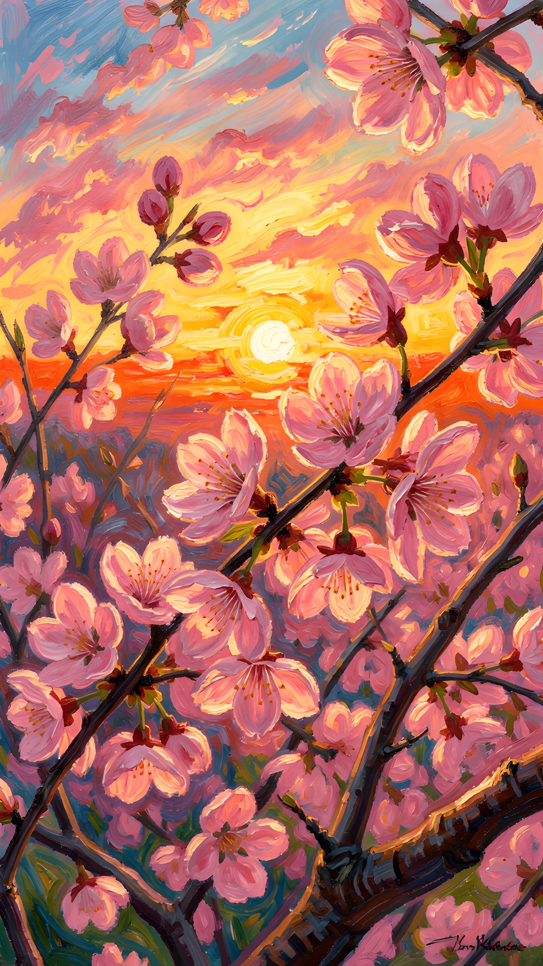 Cherry Blossom Sunrise
