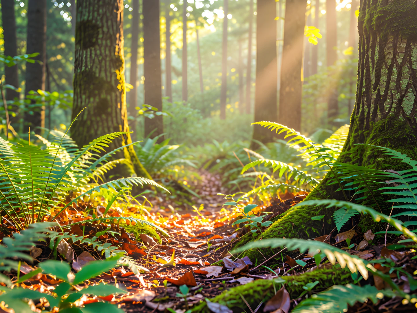 Morning Forest Glow