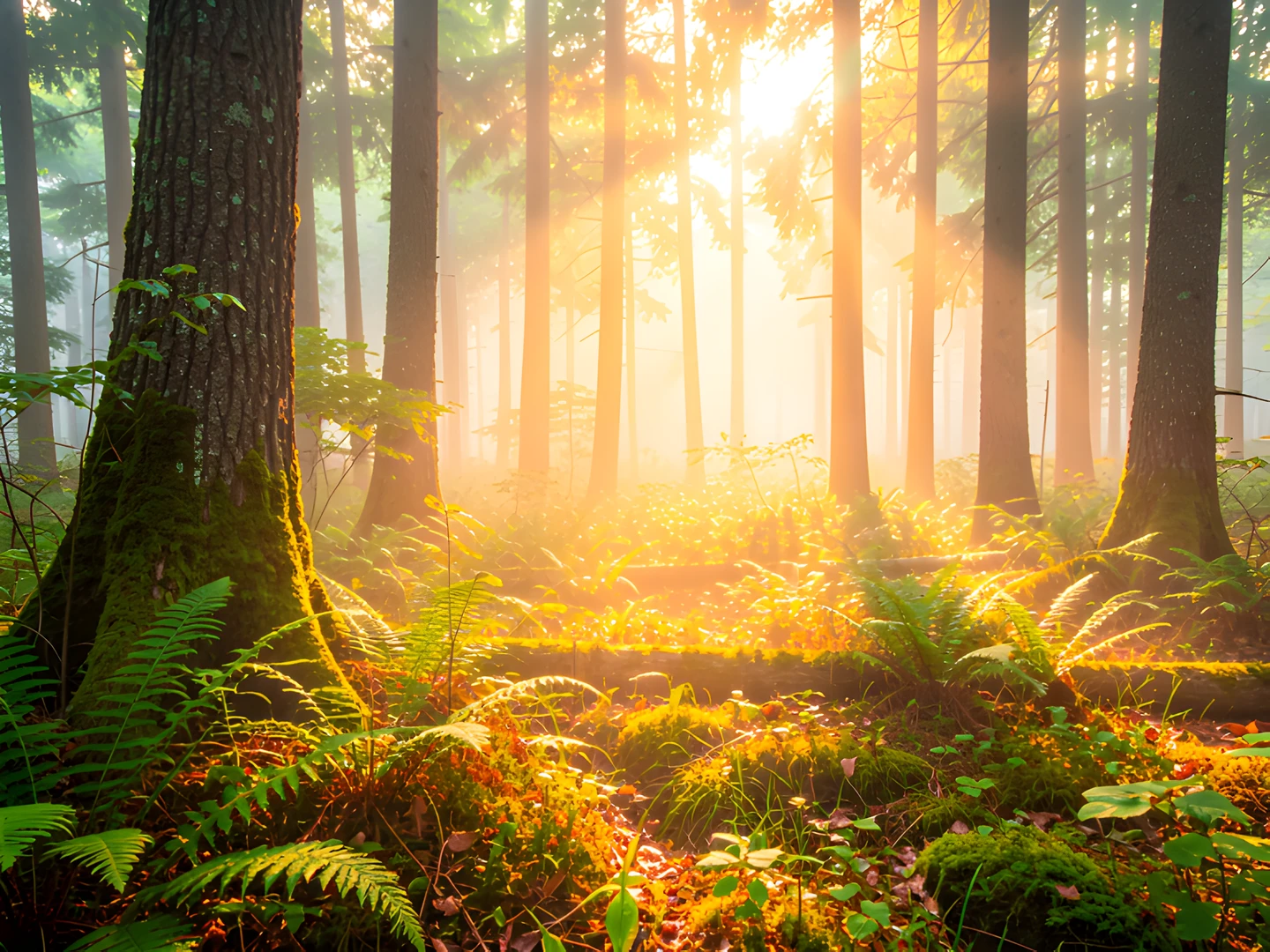 Misty Forest Floor