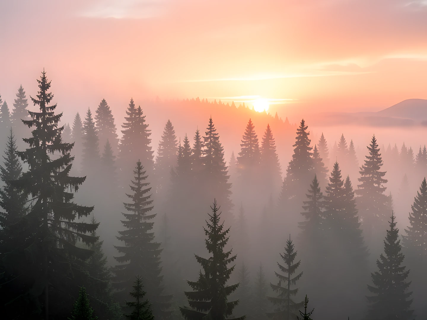 Misty Forest Glow