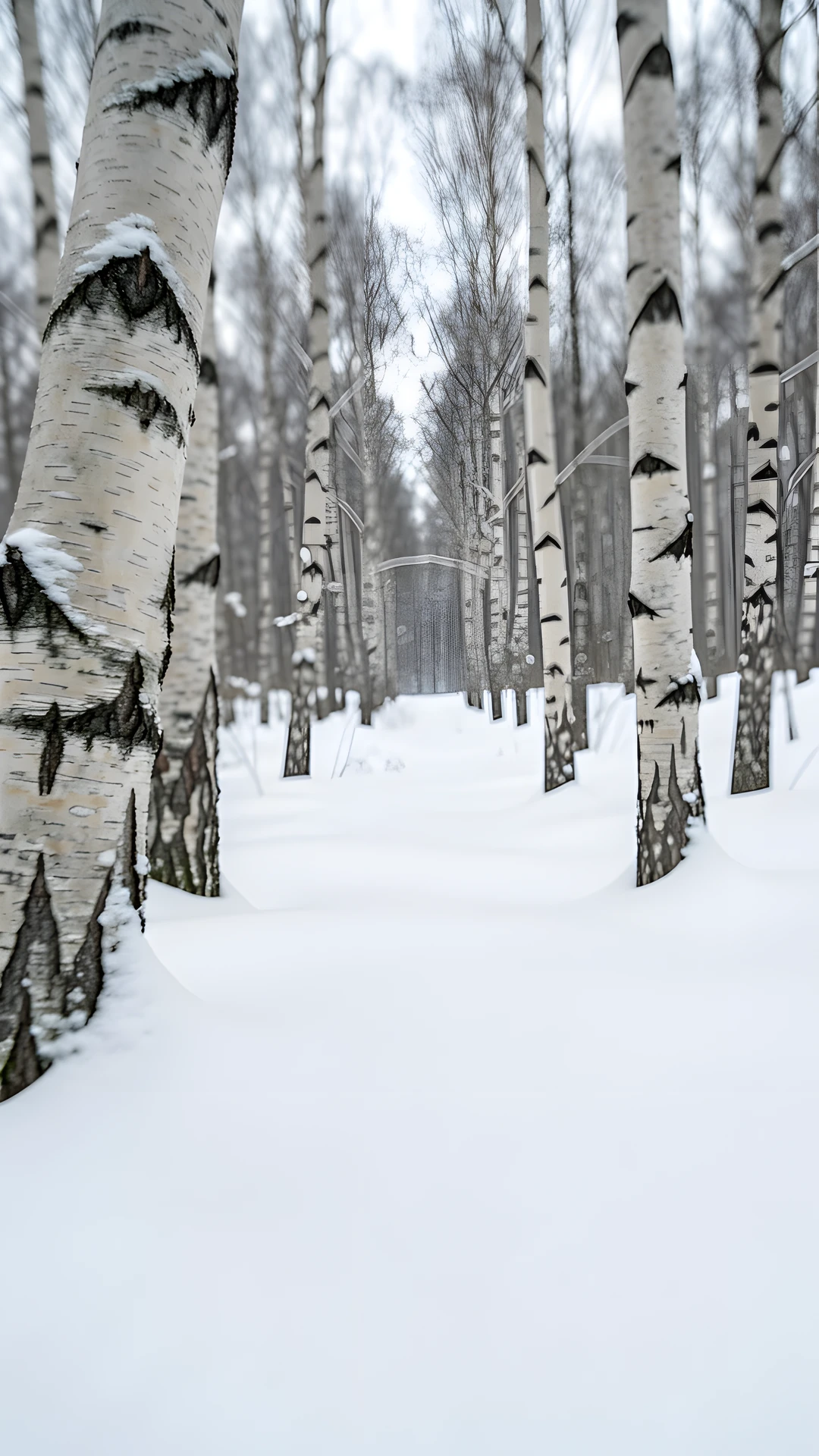 Frozen Birch Leaves