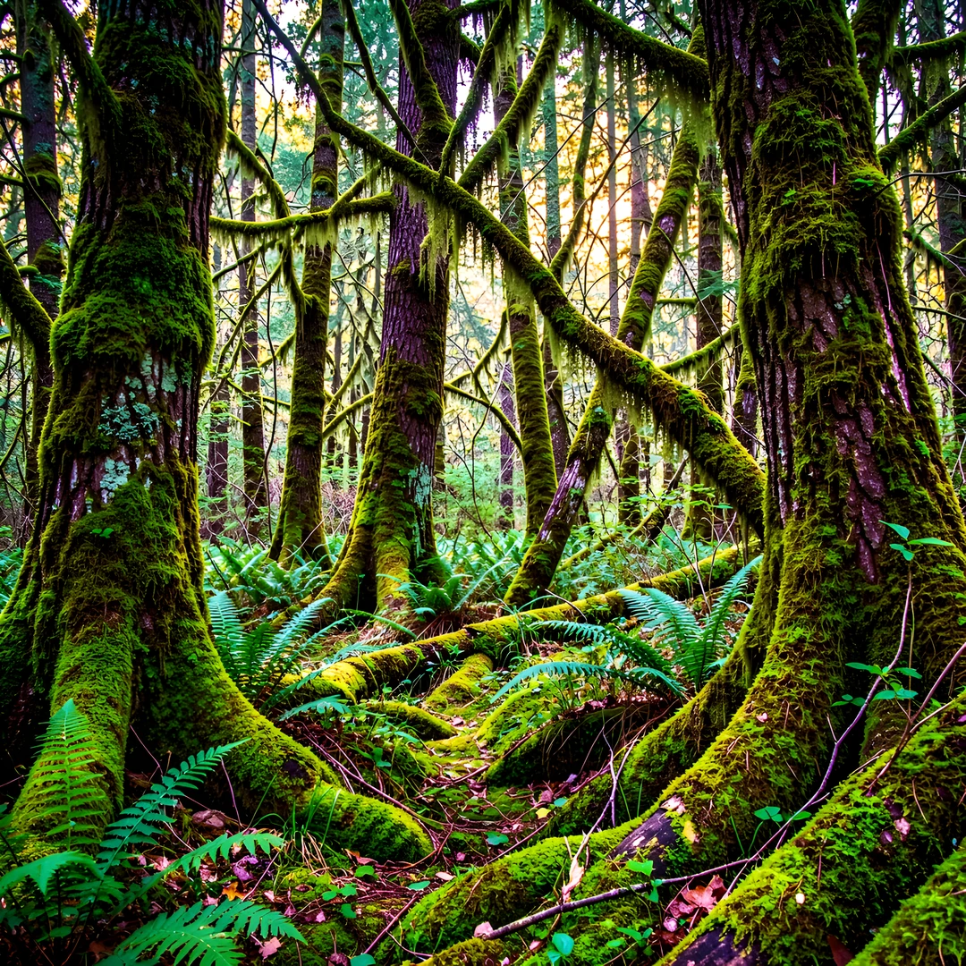 Mossy Forest Scene