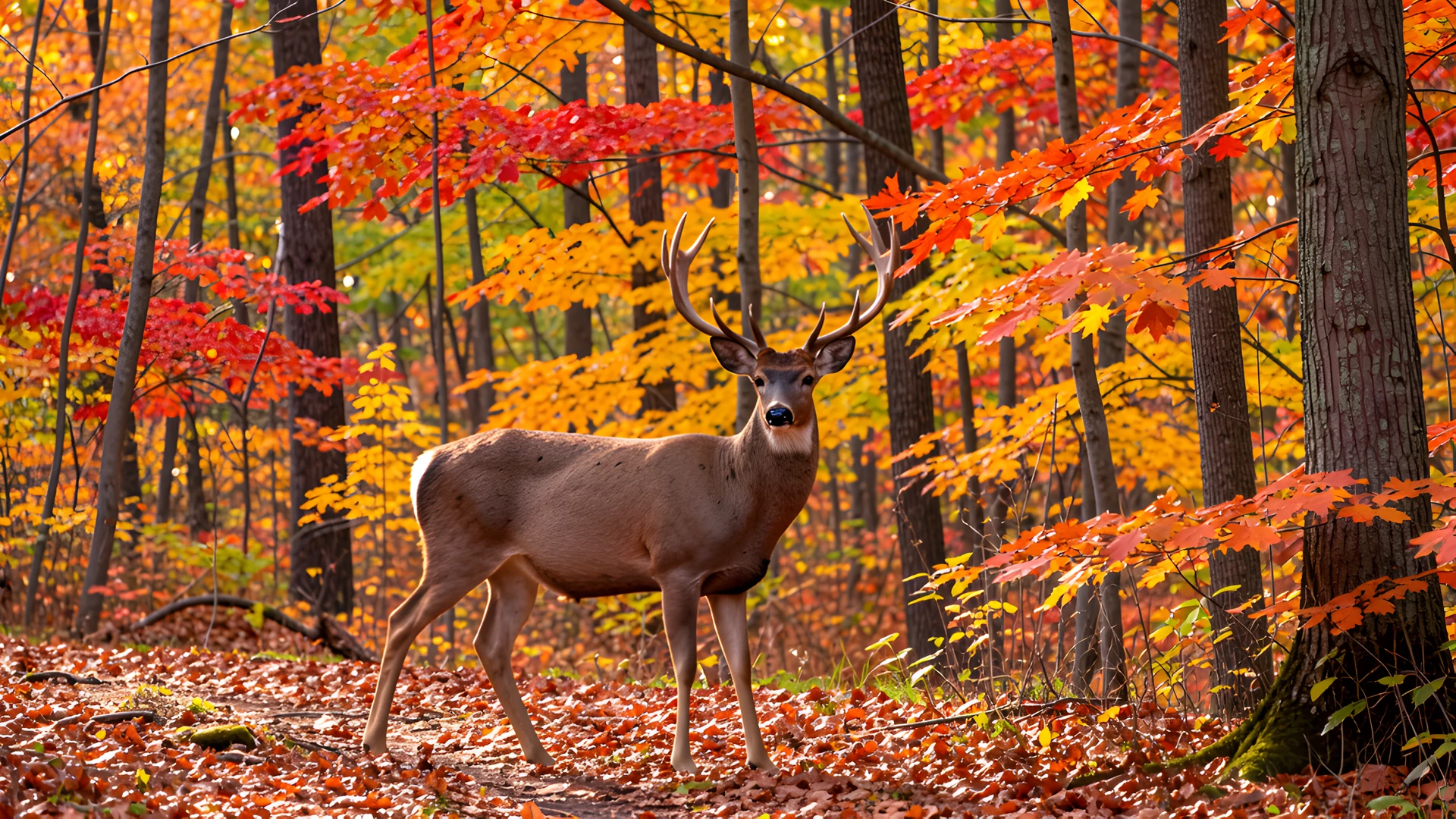 Autumn Forest Scene