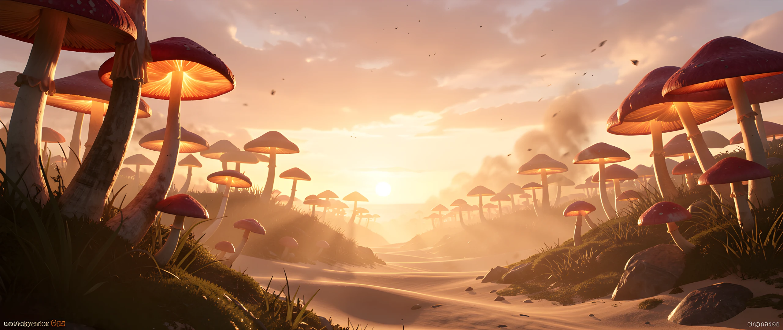 Mushroom Forest Twilight