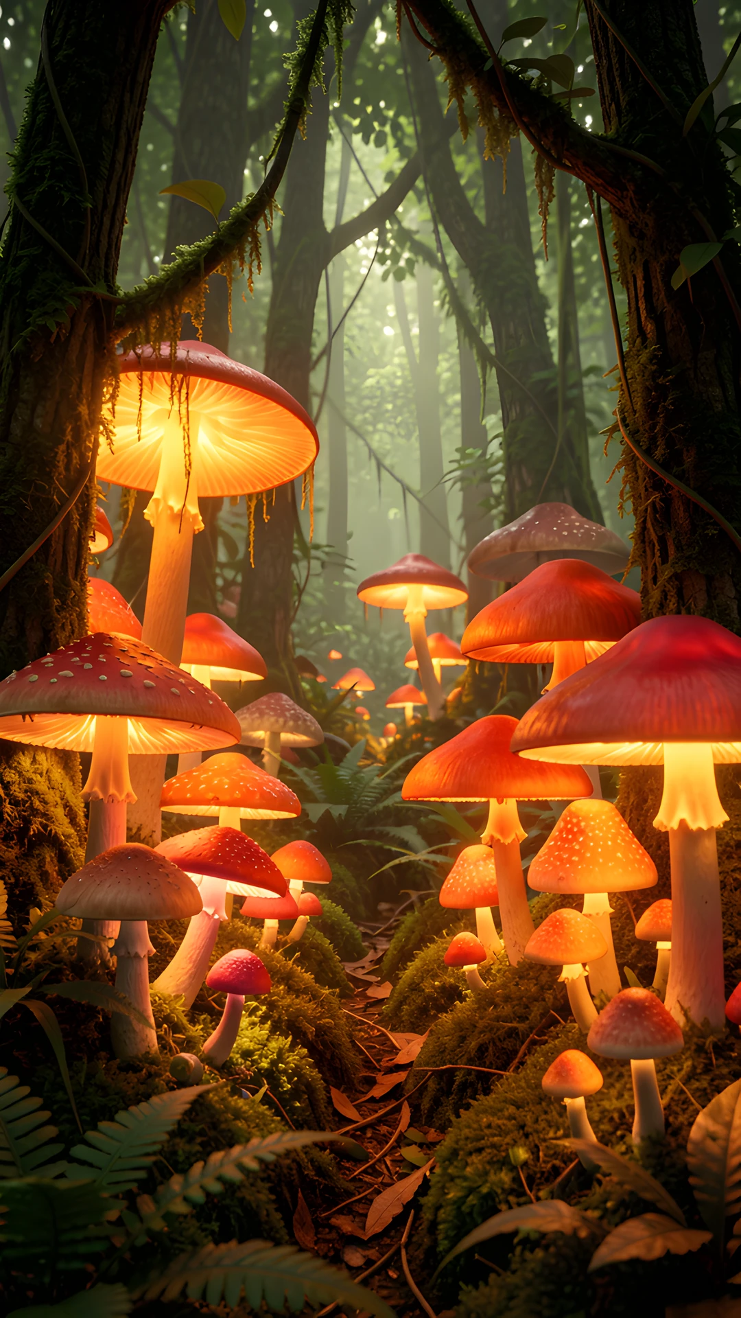 Mushroom Forest Night