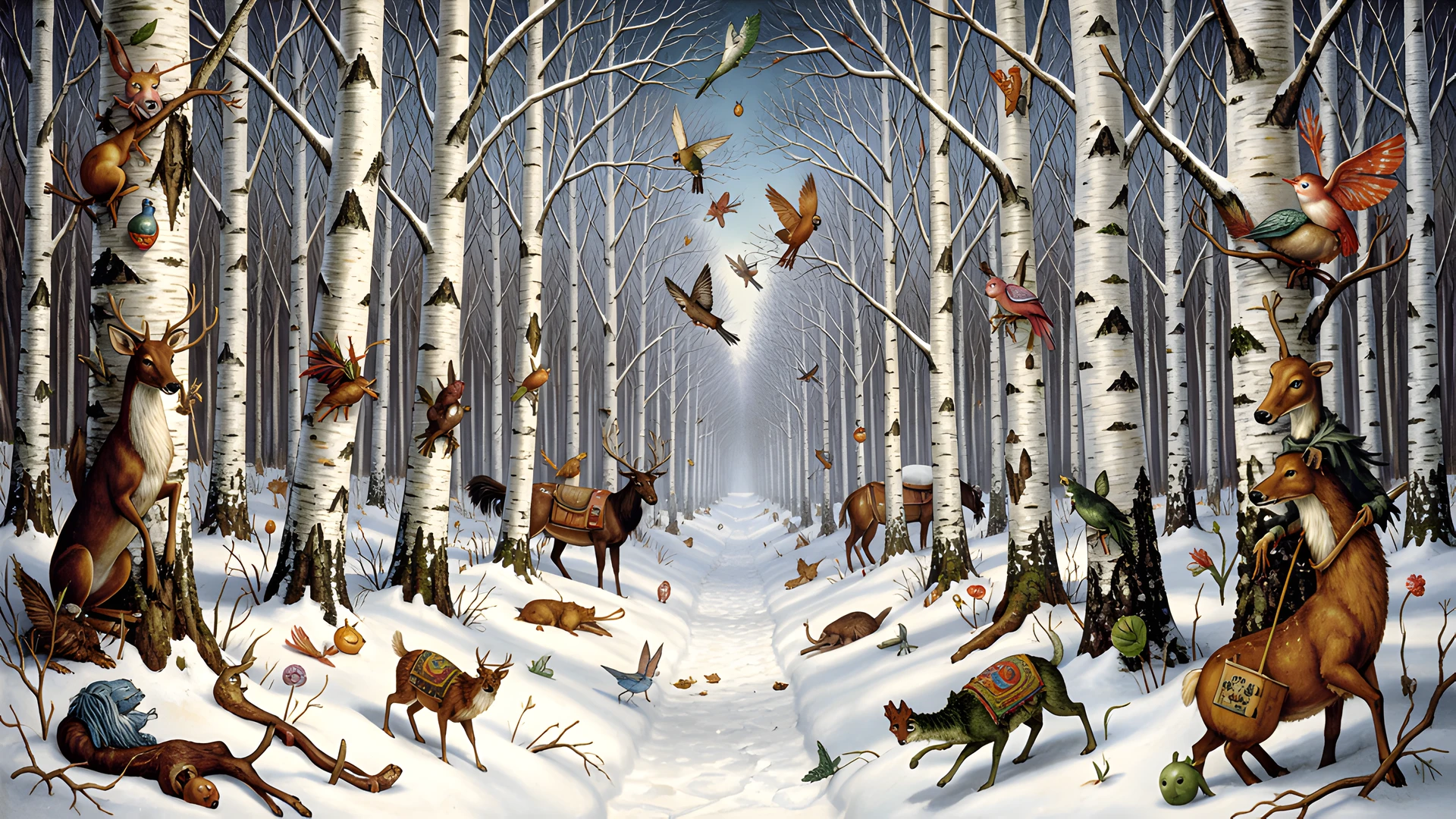 Winter Forest Scene