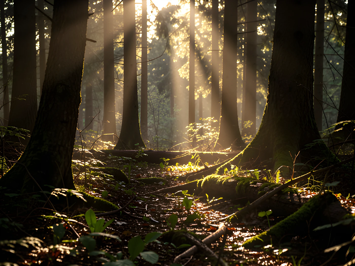 Morning Forest Glow